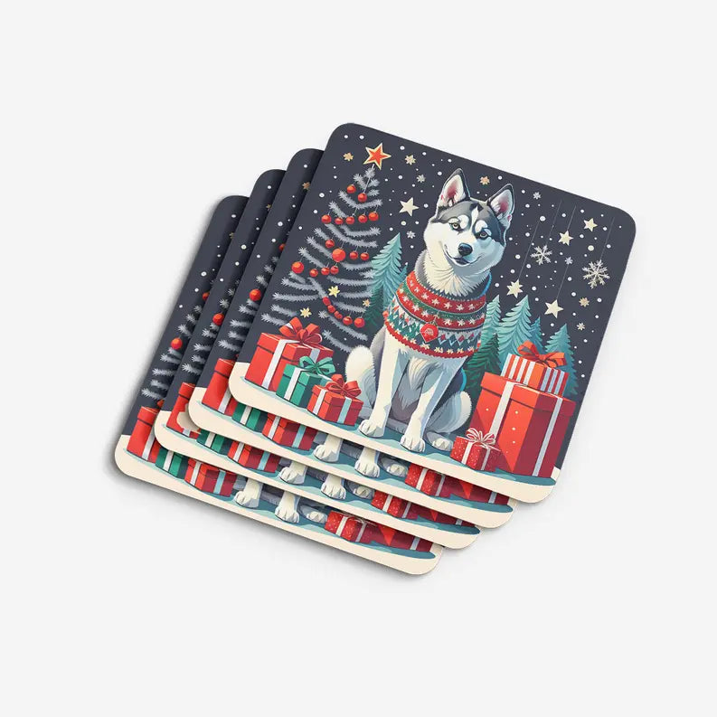 Rottweiler Christmas Foam Coasters Caroline's Treasures