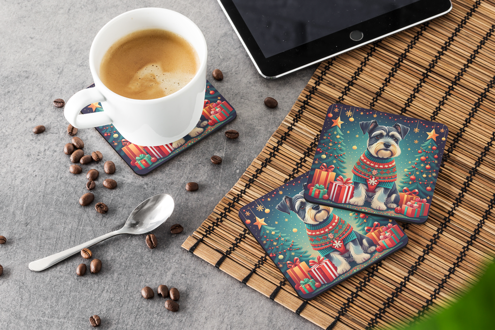 Rottweiler Christmas Foam Coasters Caroline's Treasures