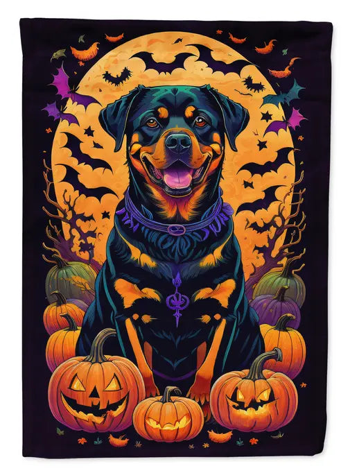 Rottweiler Witchy Halloween Garden Flag Caroline's Treasures