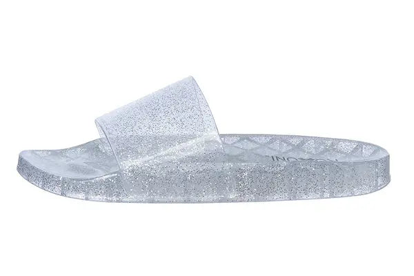 Roxoni Women's Summer Flip Flop Open Toe Jelly Glitter Slide Sandal Slippers Roxoni