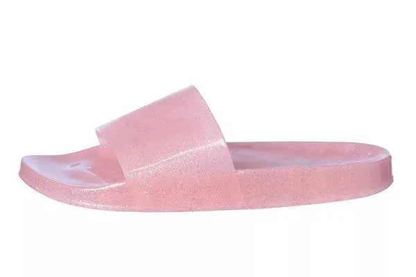 Roxoni Women's Summer Flip Flop Open Toe Jelly Glitter Slide Sandal Slippers Roxoni