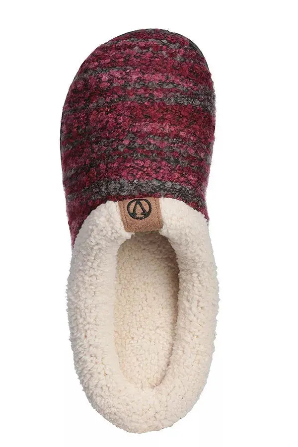 Roxoni Womens Knitted Fleece Lined Clog Slippers Warm House Shoe Roxoni