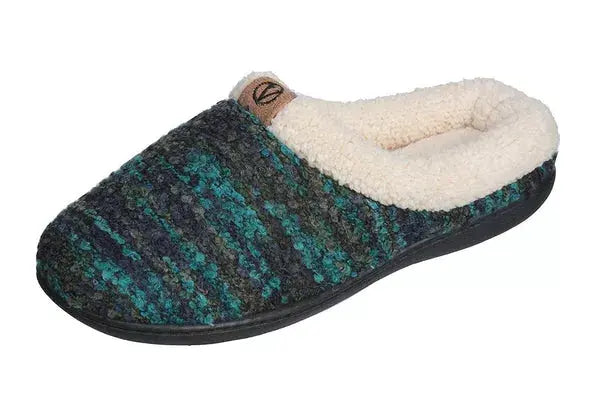 Roxoni Womens Knitted Fleece Lined Clog Slippers Warm House Shoe Roxoni