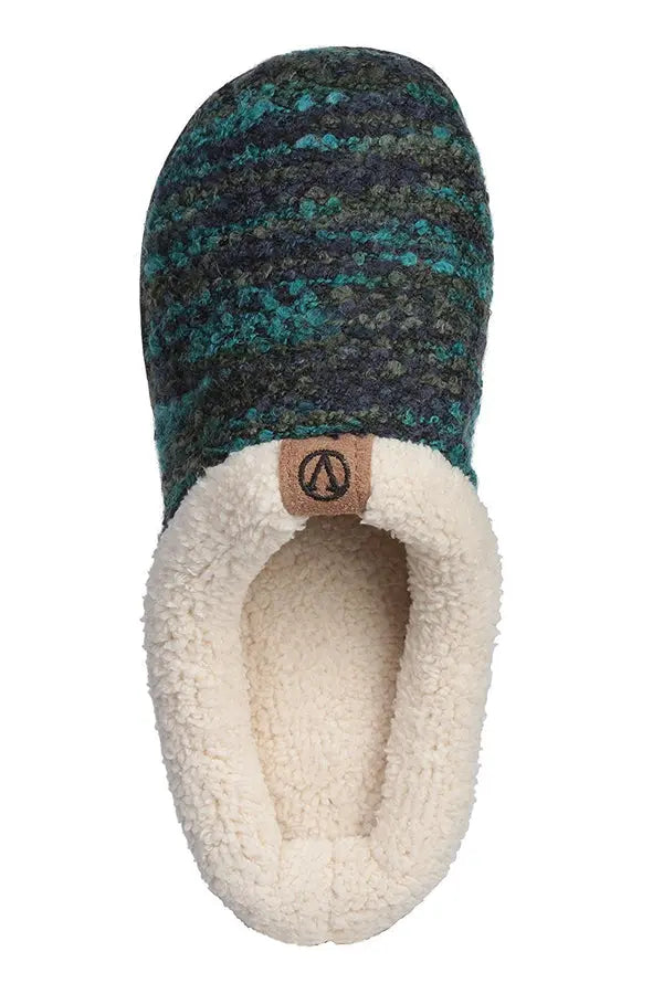 Roxoni Womens Knitted Fleece Lined Clog Slippers Warm House Shoe Roxoni
