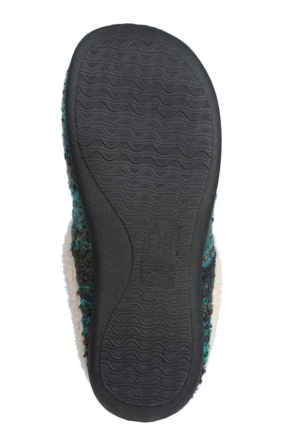 Roxoni Womens Knitted Fleece Lined Clog Slippers Warm House Shoe Roxoni