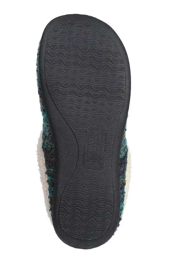 Roxoni Womens Knitted Fleece Lined Clog Slippers Warm House Shoe Roxoni