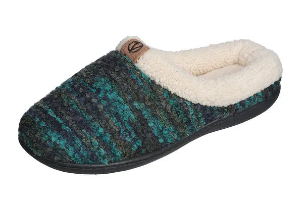 Roxoni Womens Knitted Fleece Lined Clog Slippers Warm House Shoe Roxoni