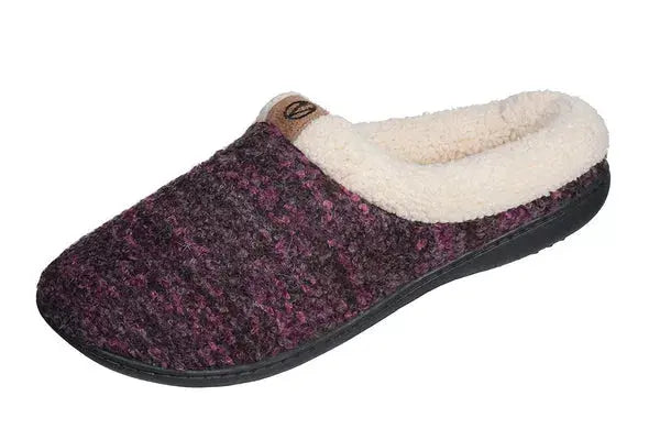 Roxoni Womens Knitted Fleece Lined Clog Slippers Warm House Shoe Roxoni