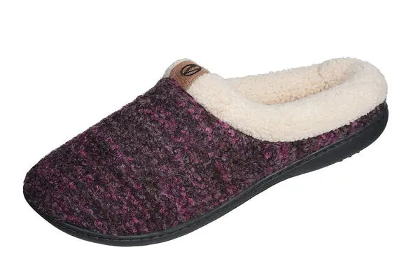Roxoni Womens Knitted Fleece Lined Clog Slippers Warm House Shoe Roxoni