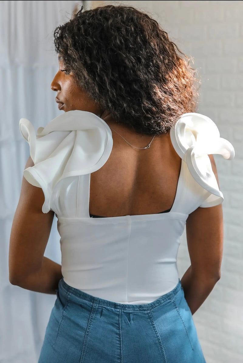 Ruffle it up Ruffle sleeves Bodysuit SurelyMine