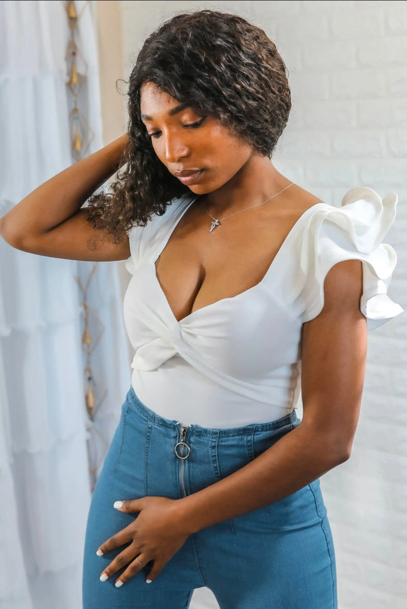 Ruffle it up Ruffle sleeves Bodysuit SurelyMine