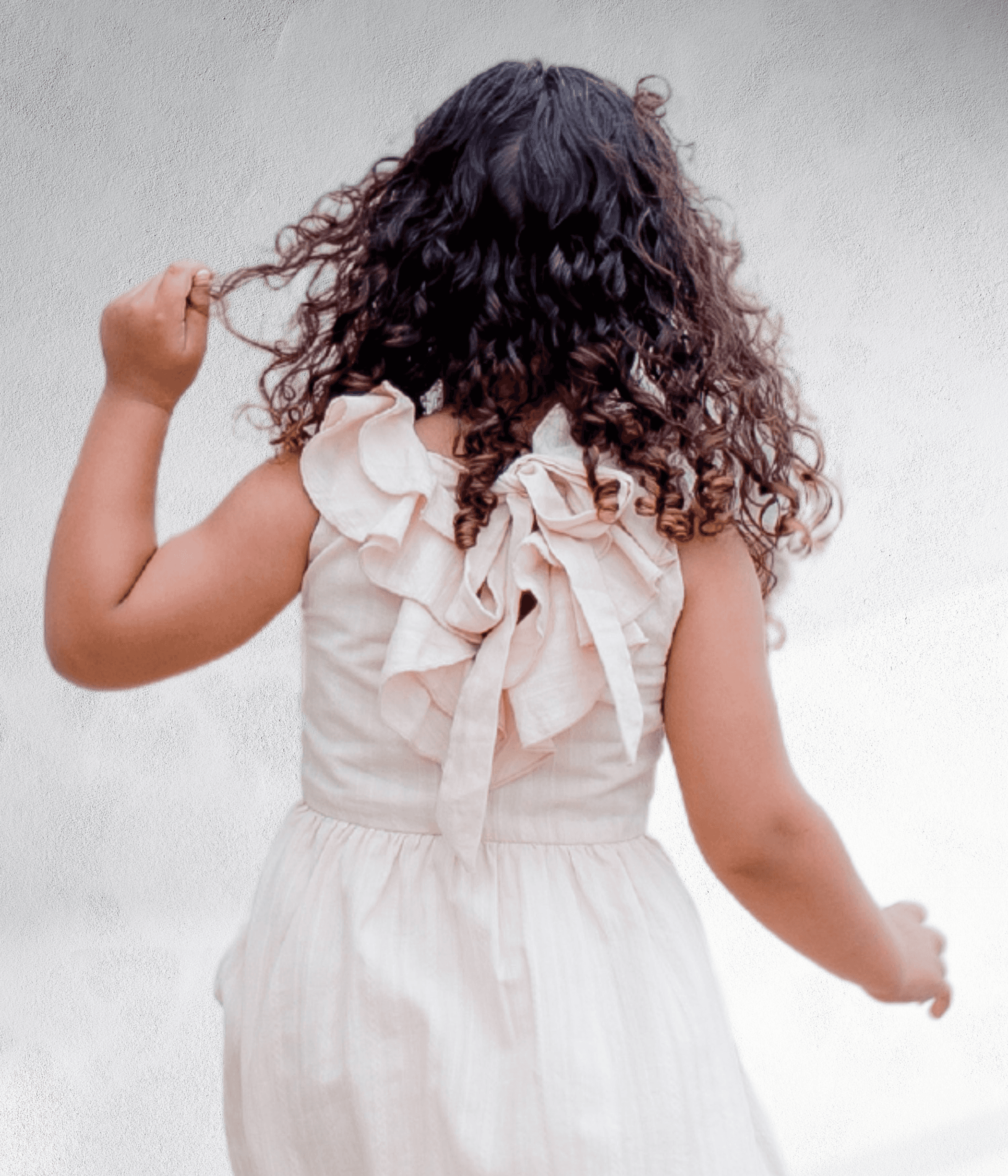 Ruffled neck Sierra flower girl dress Sell It LLC