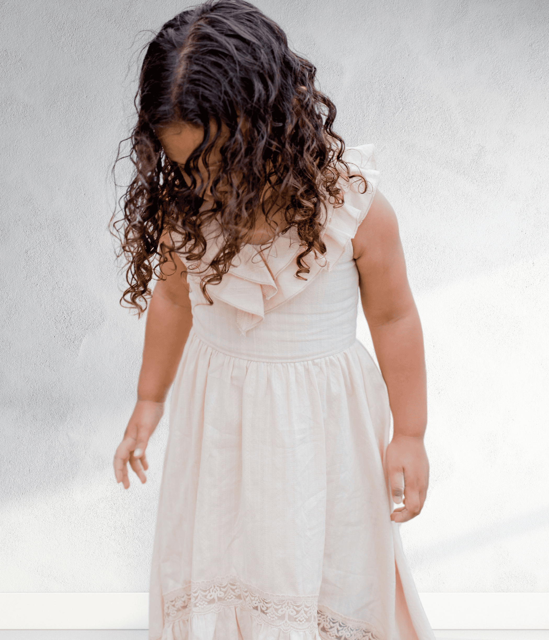 Ruffled neck Sierra flower girl dress Sell It LLC