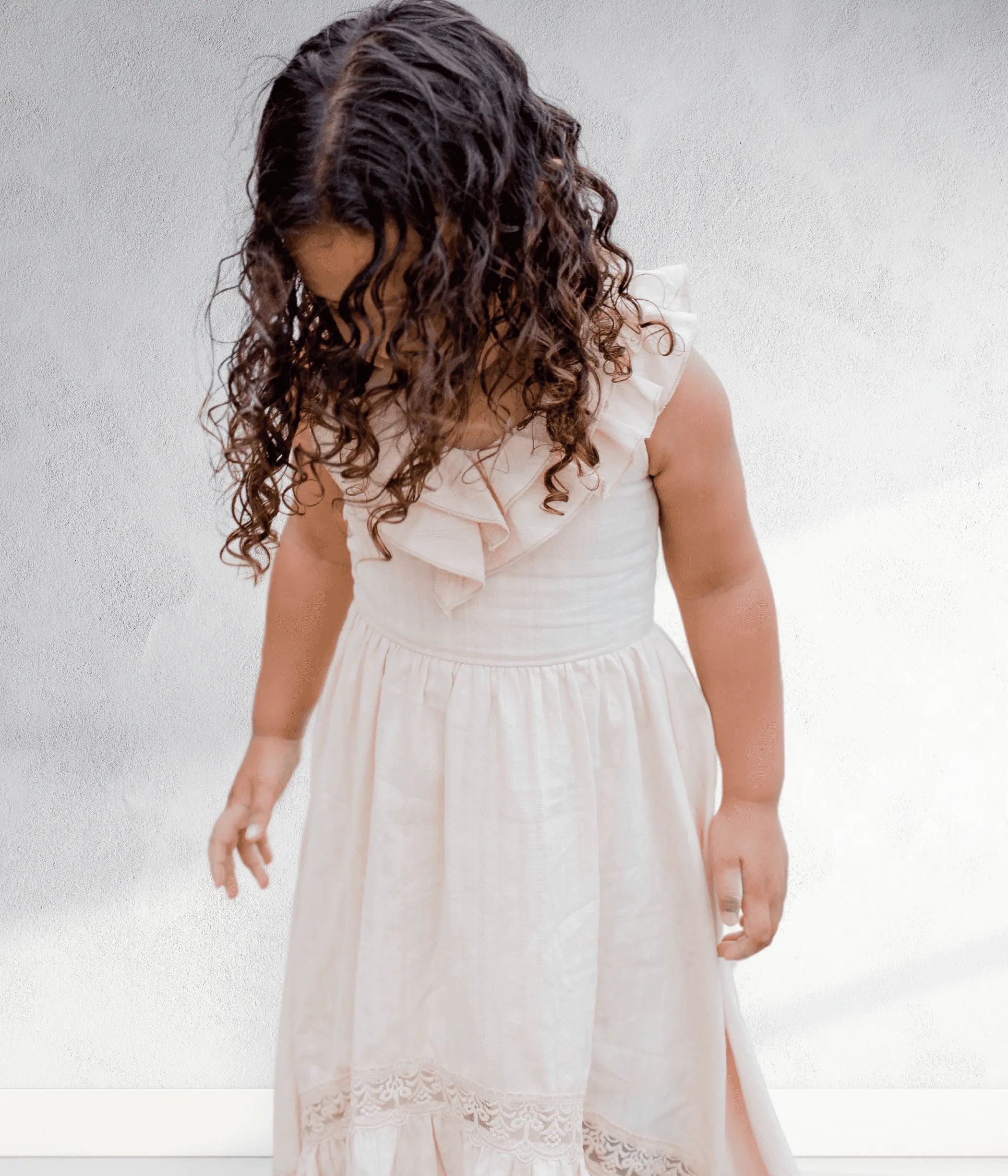 Ruffled neck Sierra flower girl dress Sell It LLC