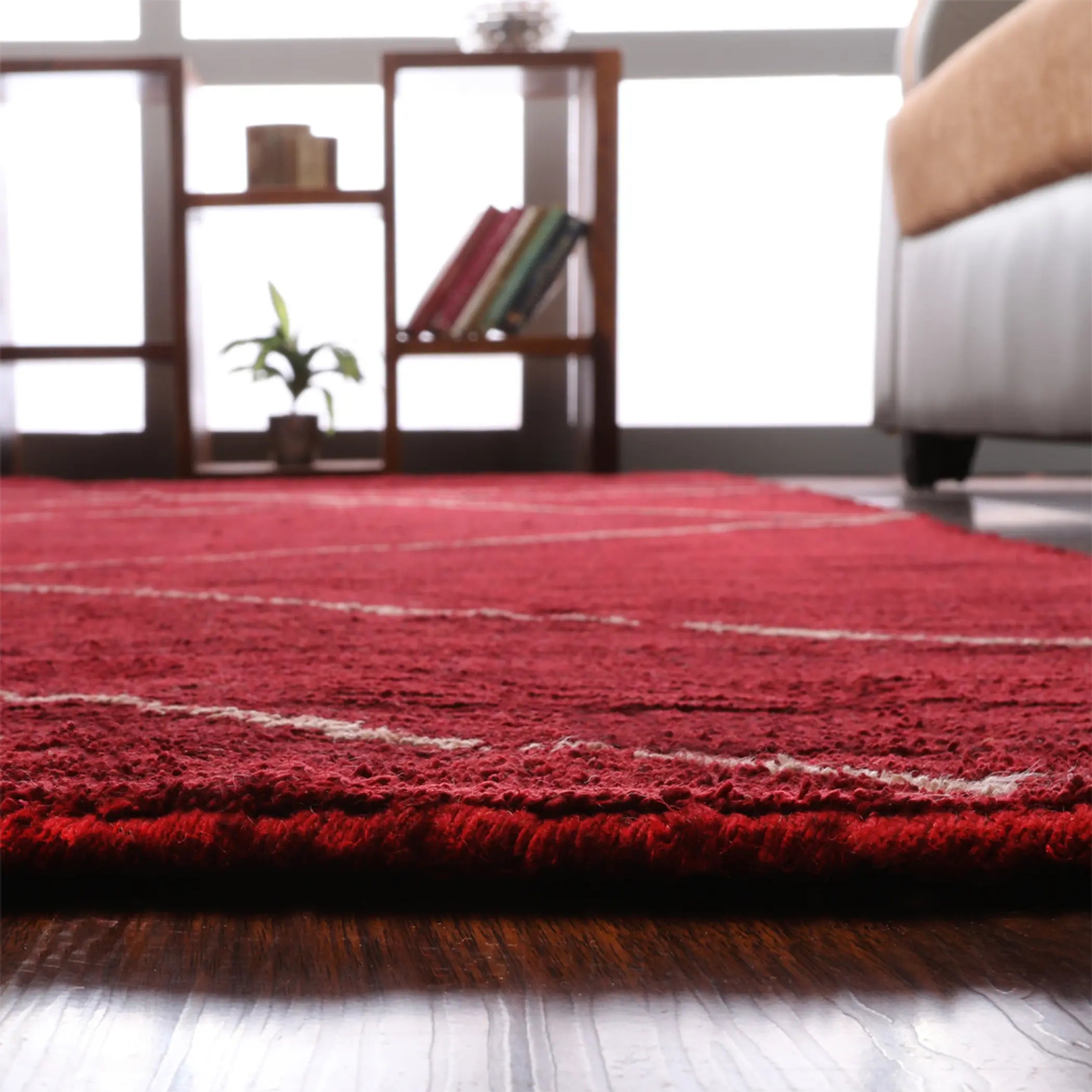 Rugsotic Carpets Hand Knotted Loom Silk Mix Area Rug Geometric Get My Rugs LLC