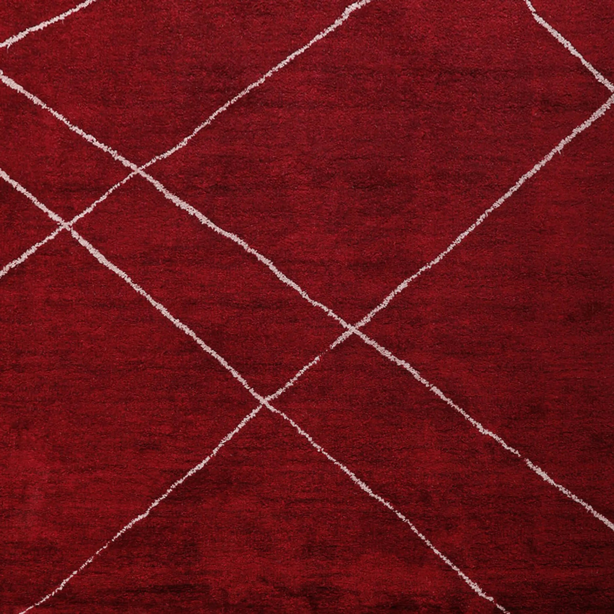 Rugsotic Carpets Hand Knotted Loom Silk Mix Area Rug Geometric Get My Rugs LLC