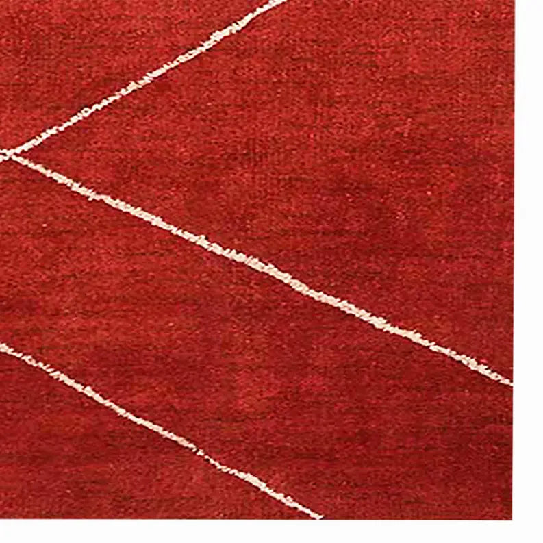Rugsotic Carpets Hand Knotted Loom Silk Mix Area Rug Geometric Get My Rugs LLC