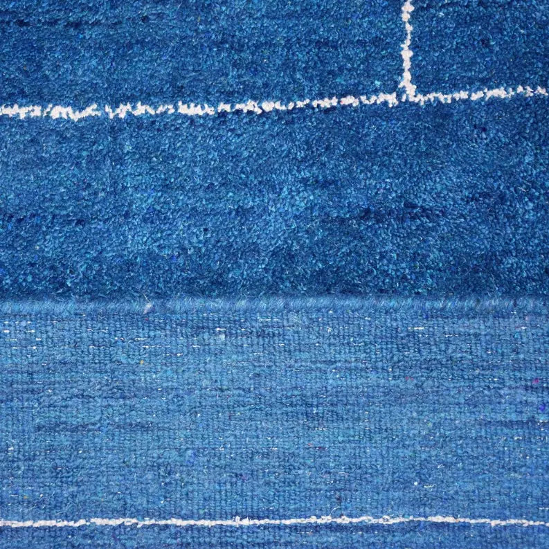 Rugsotic Carpets Hand Knotted Loom Silk Mix Area Rug Geometric Get My Rugs LLC
