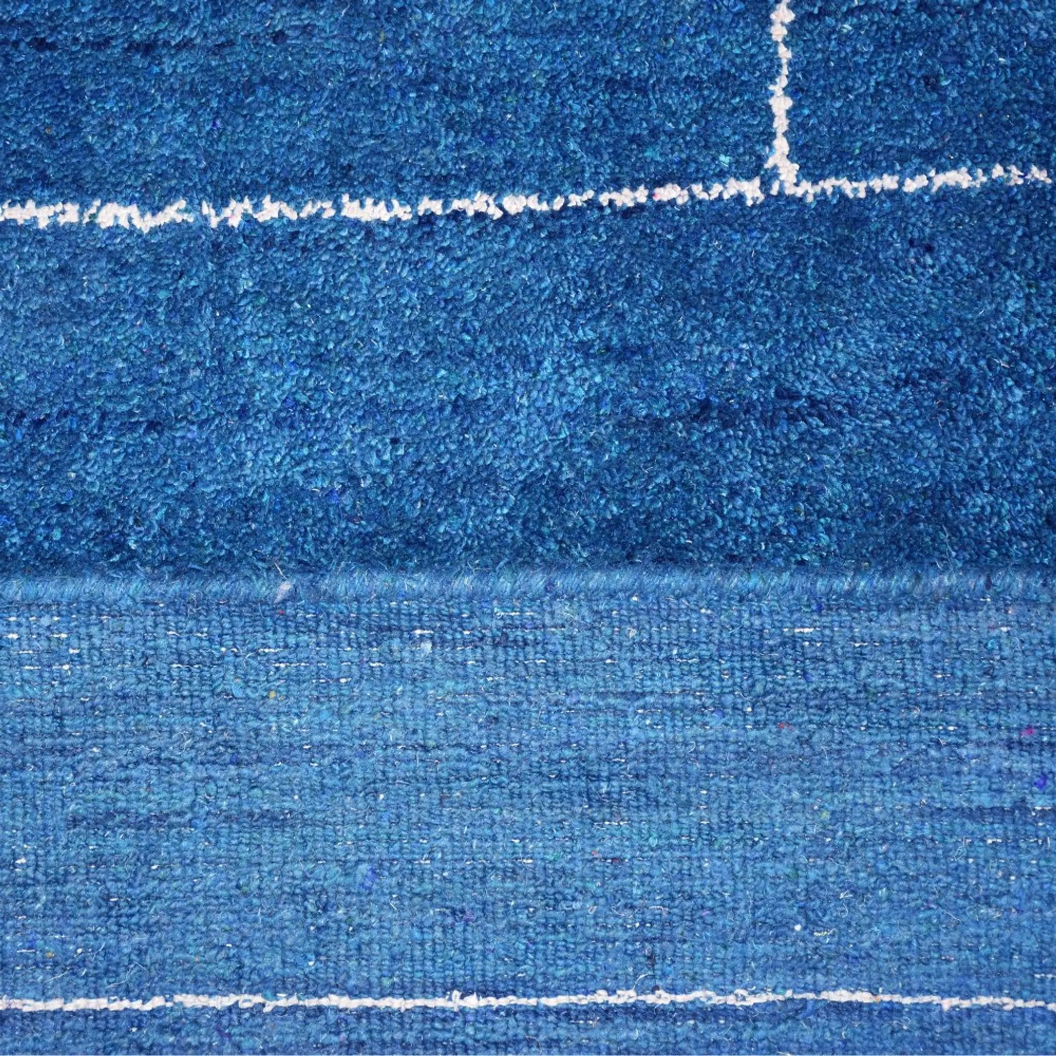 Rugsotic Carpets Hand Knotted Loom Silk Mix Area Rug Geometric Get My Rugs LLC