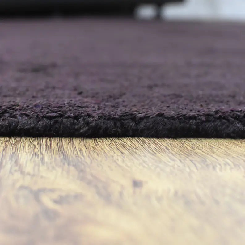 Rugsotic Carpets Hand Knotted Loom Silk Mix Round Area Rug Solid Get My Rugs LLC