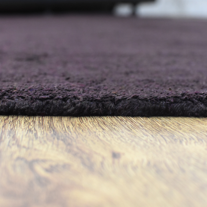 Rugsotic Carpets Hand Knotted Loom Silk Mix Round Area Rug Solid Get My Rugs LLC