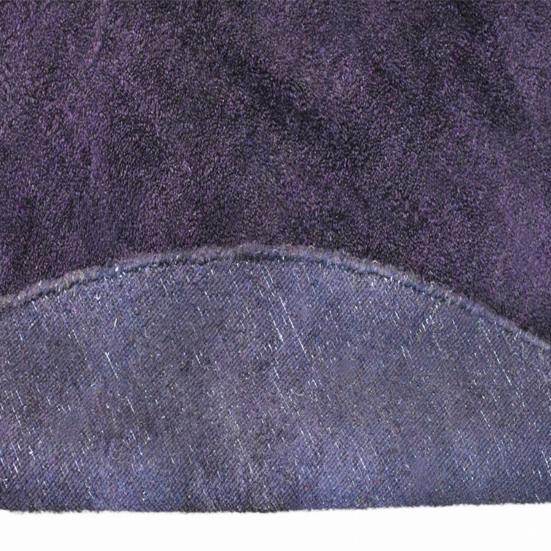 Rugsotic Carpets Hand Knotted Loom Silk Mix Round Area Rug Solid Get My Rugs LLC