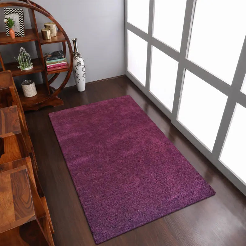 Rugsotic Carpets Hand Knotted Loom Wool Area Rug Solid Get My Rugs LLC