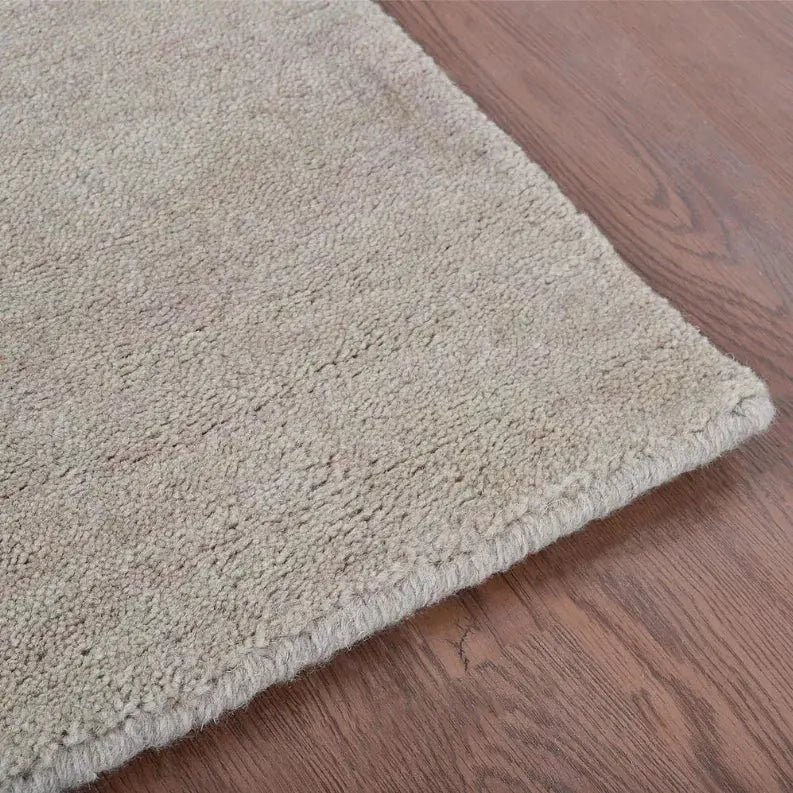 Rugsotic Carpets Hand Knotted Loom Wool Area Rug Solid Get My Rugs LLC