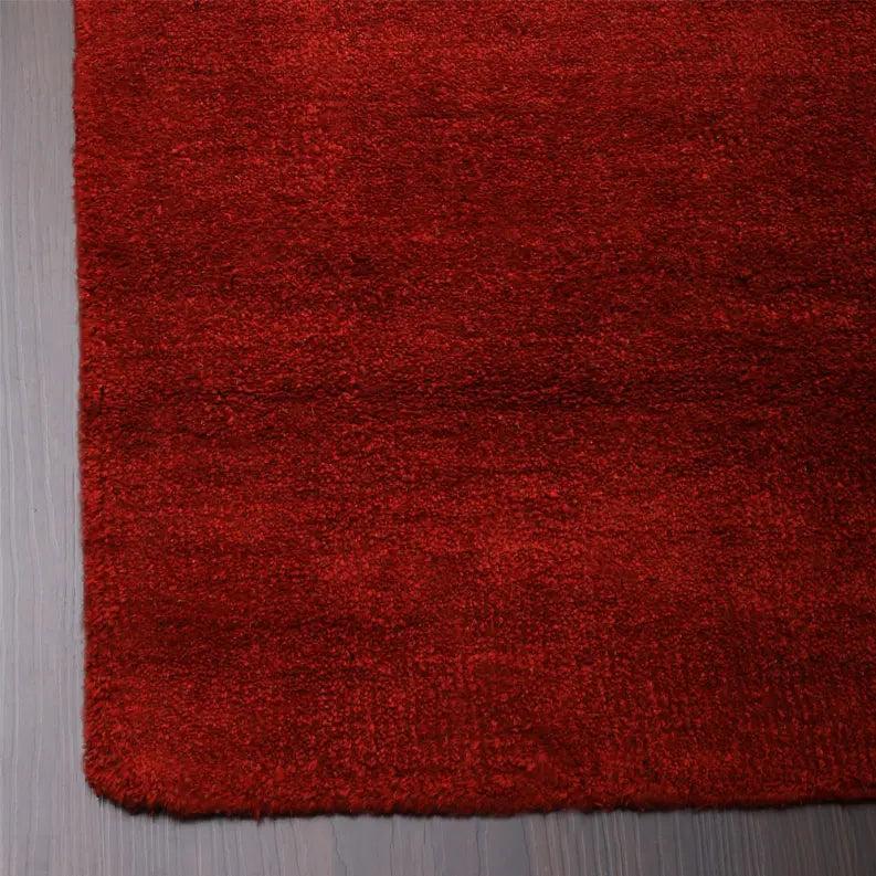 Rugsotic Carpets Hand Knotted Loom Wool Area Rug Solid Get My Rugs LLC