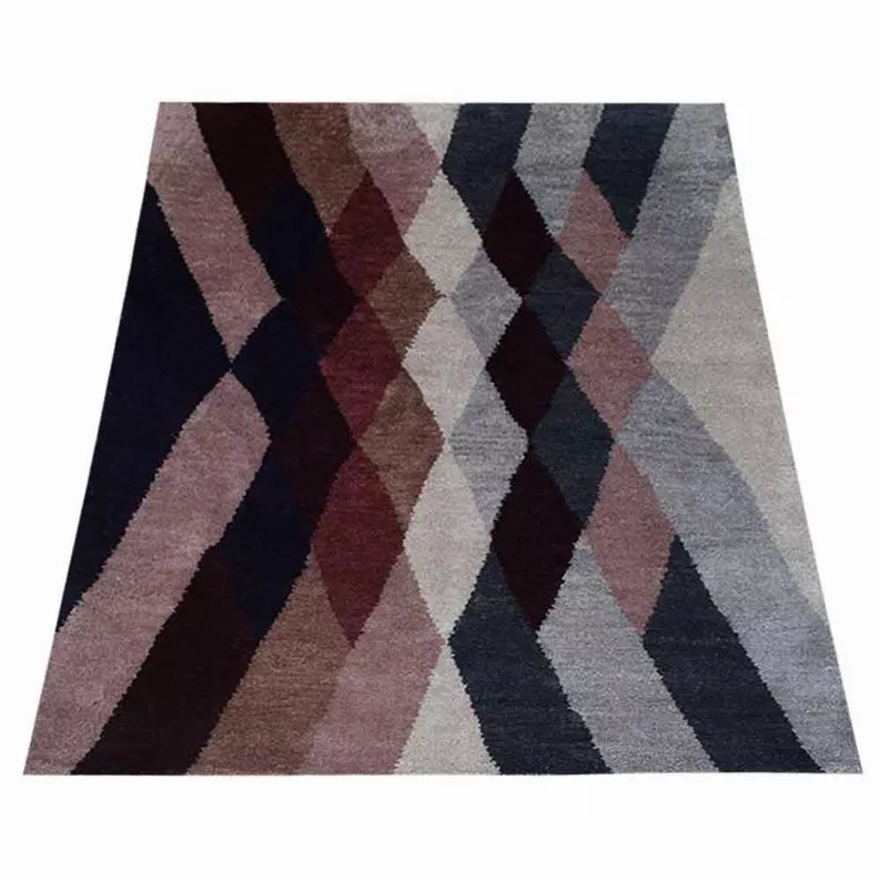 Rugsotic Carpets Hand Knotted Silk 5'x8' Area Rug Contemporary Multicolor Get My Rugs LLC