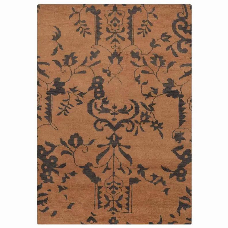 Rugsotic Carpets Hand Knotted Wool Area Rug Floral Get My Rugs LLC