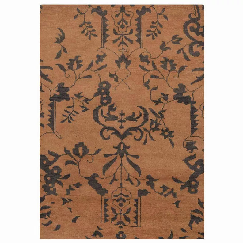 Rugsotic Carpets Hand Knotted Wool Area Rug Floral Get My Rugs LLC