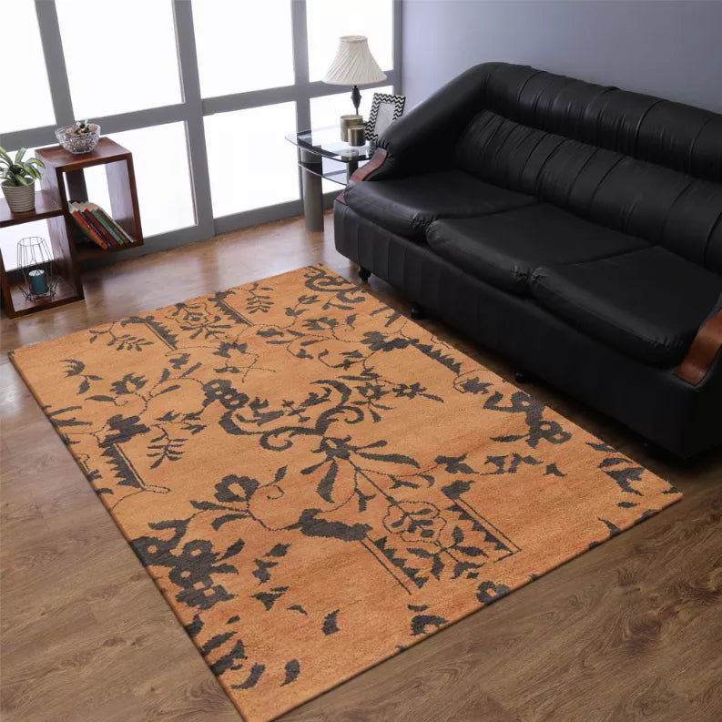 Rugsotic Carpets Hand Knotted Wool Area Rug Floral Get My Rugs LLC