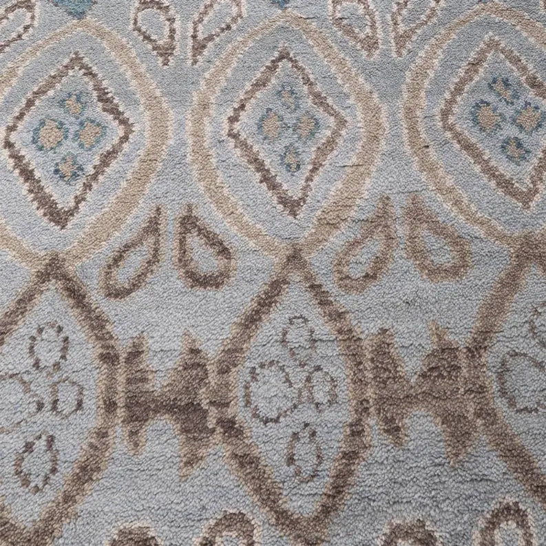 Rugsotic Carpets Hand Knotted Wool Area Rug Geometric Get My Rugs LLC