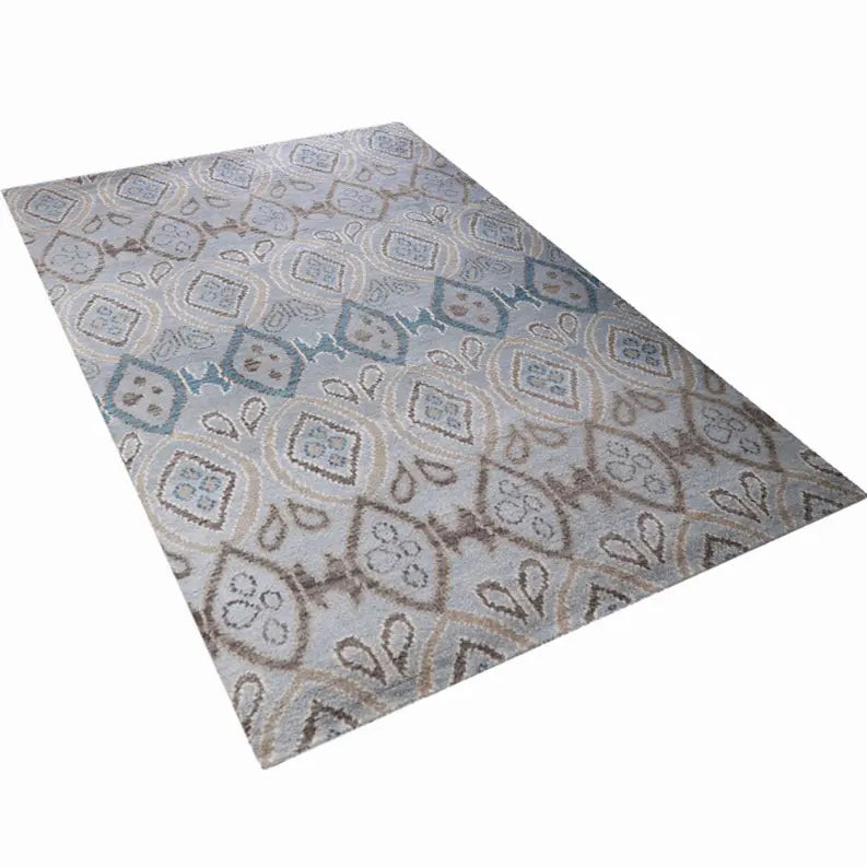 Rugsotic Carpets Hand Knotted Wool Area Rug Geometric Get My Rugs LLC