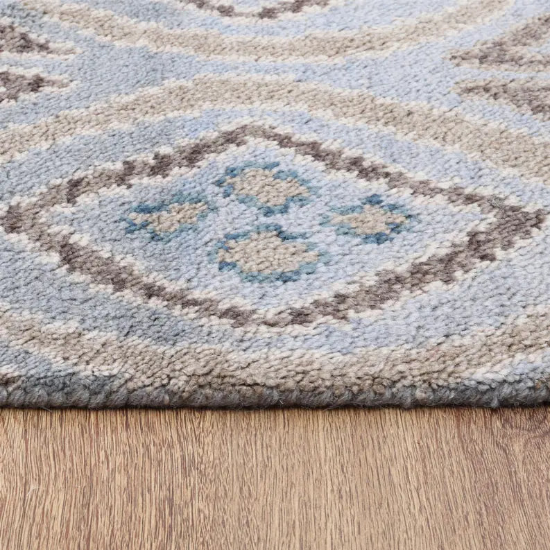 Rugsotic Carpets Hand Knotted Wool Area Rug Geometric Get My Rugs LLC