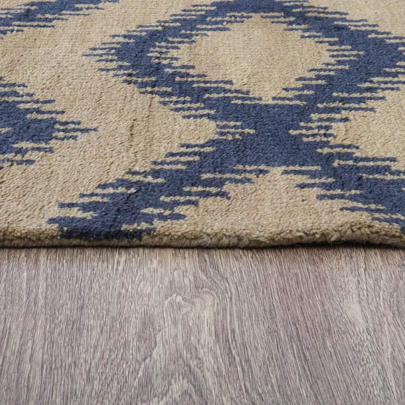 Rugsotic Carpets Hand Knotted Wool Area Rug Geometric Get My Rugs LLC