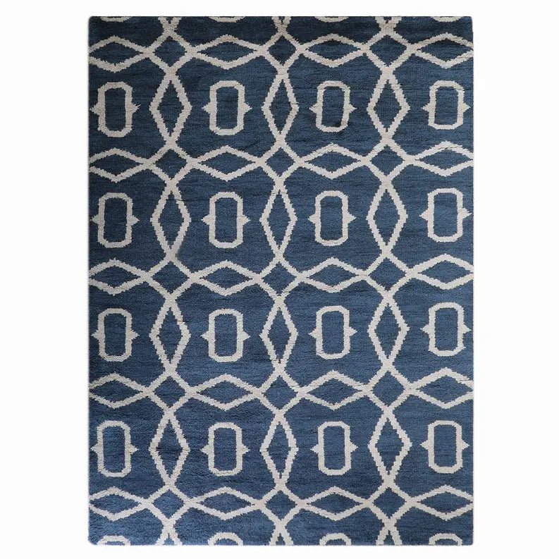 Rugsotic Carpets Hand Knotted Wool Area Rug Geometric Get My Rugs LLC