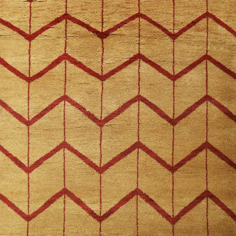 Rugsotic Carpets Hand Knotted Wool Area Rug Geometric Get My Rugs LLC