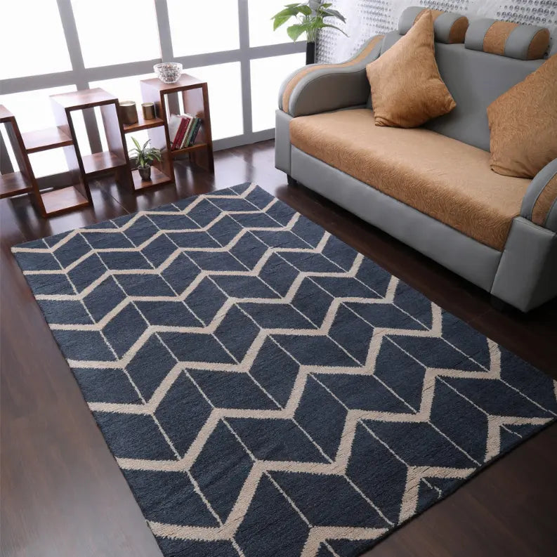 Rugsotic Carpets Hand Knotted Wool Area Rug Geometric Get My Rugs LLC