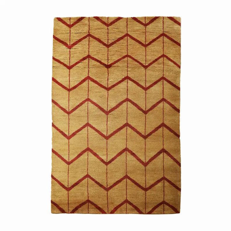 Rugsotic Carpets Hand Knotted Wool Area Rug Geometric Get My Rugs LLC