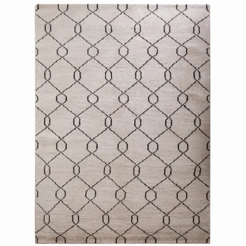 Rugsotic Carpets Hand Knotted Wool Area Rug Geometric Get My Rugs LLC