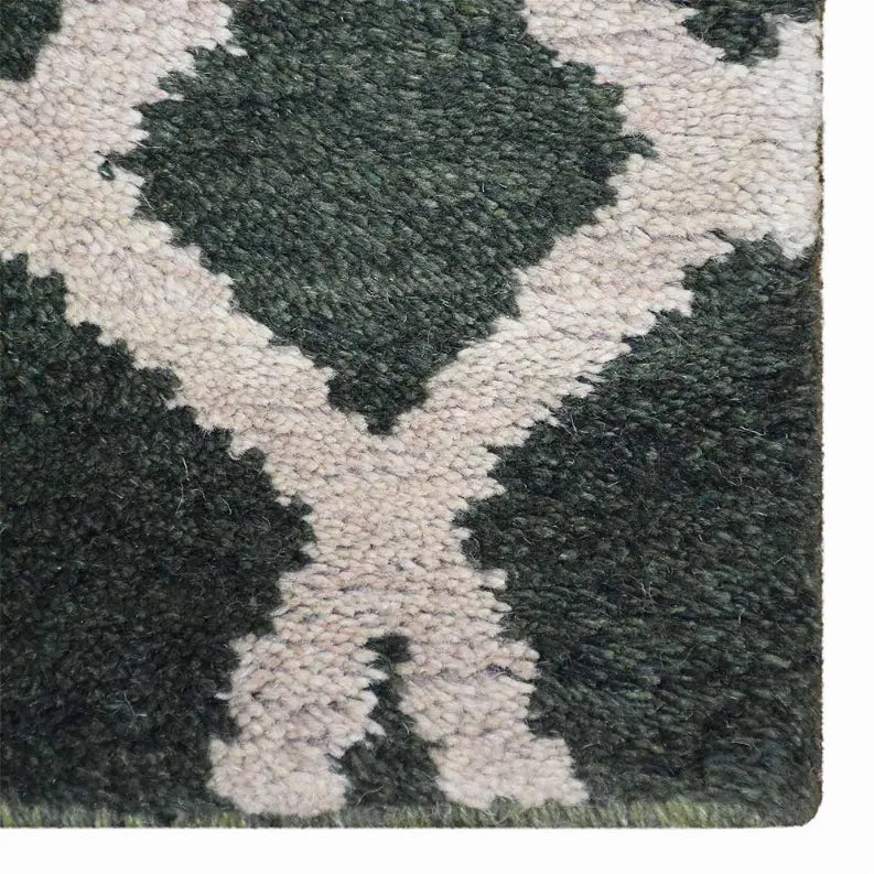 Rugsotic Carpets Hand Knotted Wool Area Rug Geometric Get My Rugs LLC