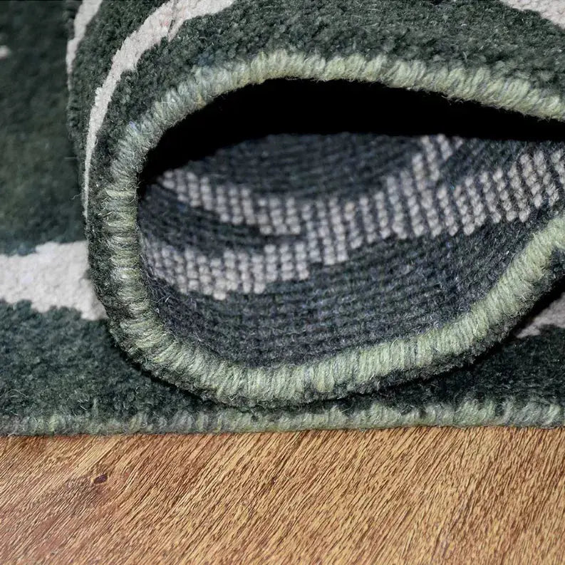 Rugsotic Carpets Hand Knotted Wool Area Rug Geometric Get My Rugs LLC