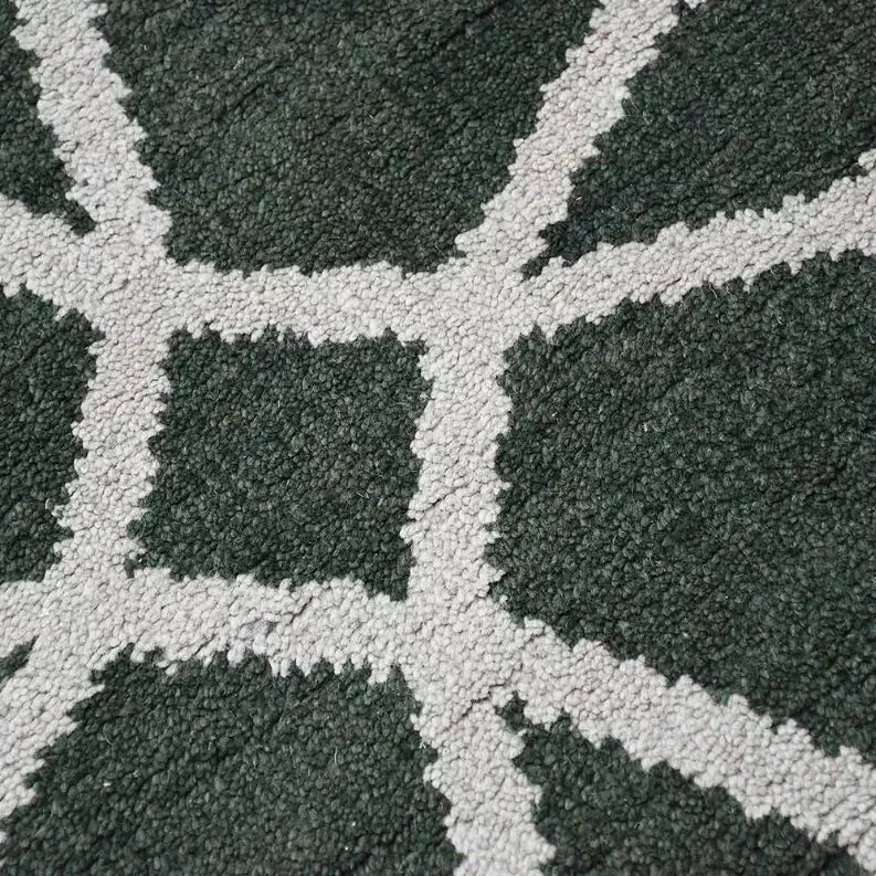 Rugsotic Carpets Hand Knotted Wool Area Rug Geometric Get My Rugs LLC