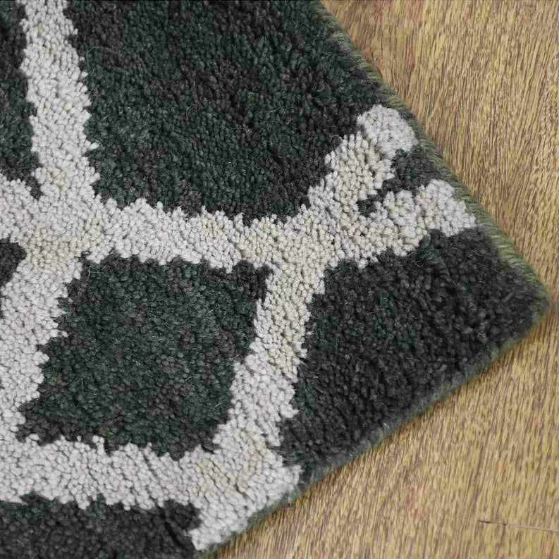 Rugsotic Carpets Hand Knotted Wool Area Rug Geometric Get My Rugs LLC