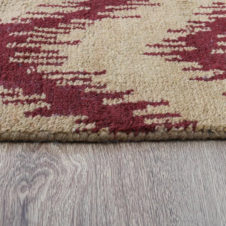 Rugsotic Carpets Hand Knotted Wool Area Rug Geometric Get My Rugs LLC