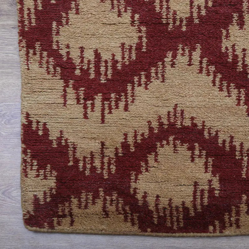 Rugsotic Carpets Hand Knotted Wool Area Rug Geometric Get My Rugs LLC