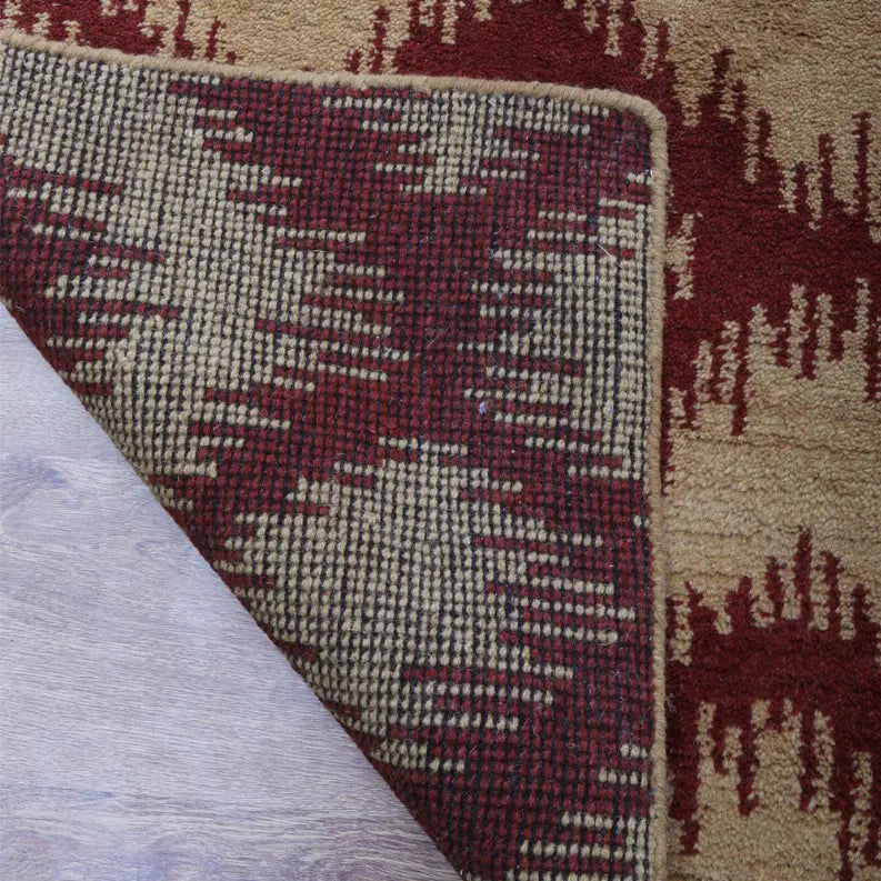 Rugsotic Carpets Hand Knotted Wool Area Rug Geometric Get My Rugs LLC