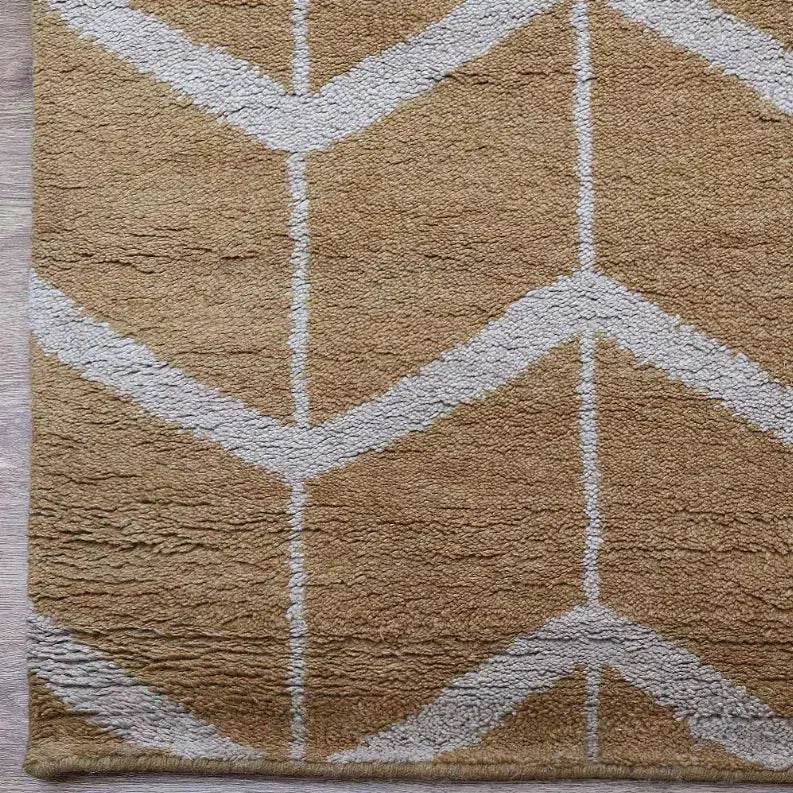 Rugsotic Carpets Hand Knotted Wool Area Rug Geometric Get My Rugs LLC